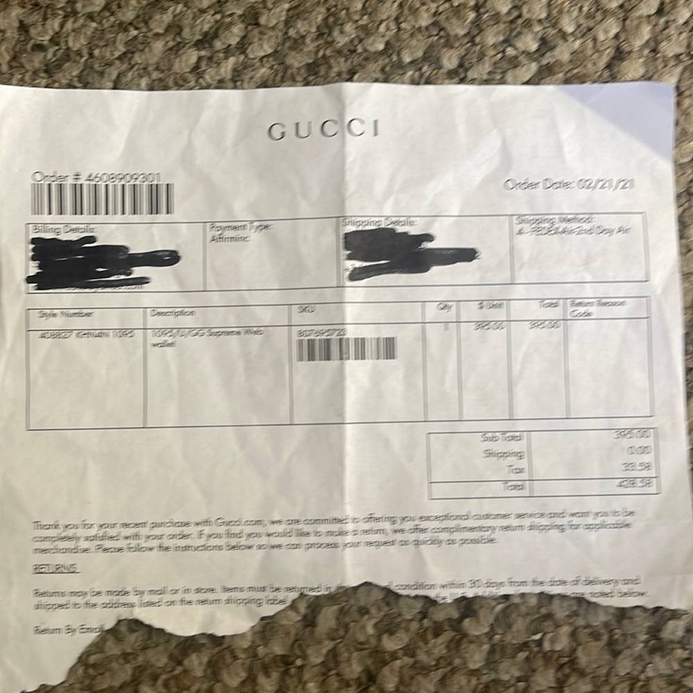 Mens Gucci Wallet Excellent Condition